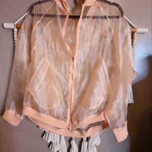 Sheer Pastel Pink Jacket